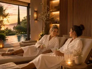 Moment de détente dans un spa